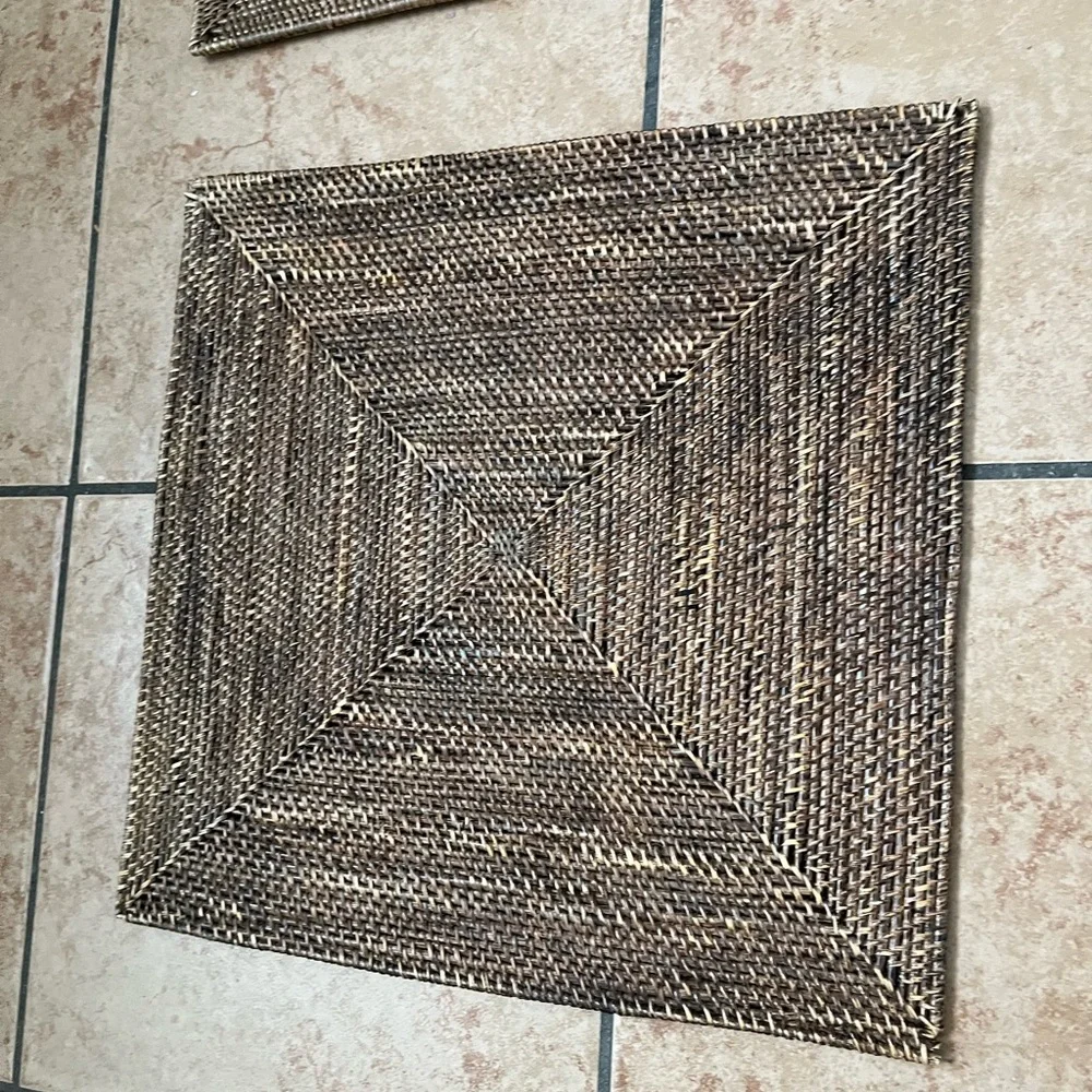 Woven Brown Placemats Set of 6